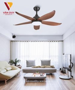 Mẹo mua sắm quạt trần đèn cánh gỗ hợp phòng khách sang trọng Meo mua sam quat tran den canh go hop phong khach sang trong 1