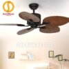 Quạt trần cánh lá trang trí đẹp 52A256 2