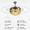 Quạt trần đèn giấu cánh 42A209 Quat tran den giau canh 42a209 20240325 04