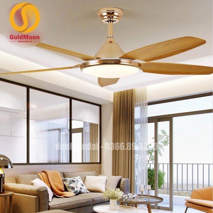 Quạt trần đ&egrave;n hiện đại 52915