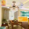 Quạt trần đèn thu cánh 42207 5
