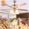 Quạt trần đèn sang trọng 52588 Quat tran den hien dai chung cu tan co dien 279
