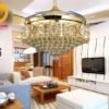 Quạt trần đèn thu cánh 52501 6