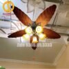 Quạt trần đèn cánh lá trang trí đẹp 48P258 3