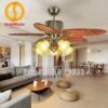 Quạt trần đèn cánh lá trang trí đẹp 48P258 4