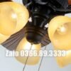 Quạt trần đèn cánh lá trang trí đẹp 52A259 4