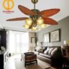 Quạt trần đèn cánh lá trang trí đẹp 48P258 5