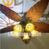 Quạt trần đèn cánh lá trang trí đẹp 48P258 6