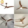 Quạt trần đèn trang trí đẹp 52A306 5