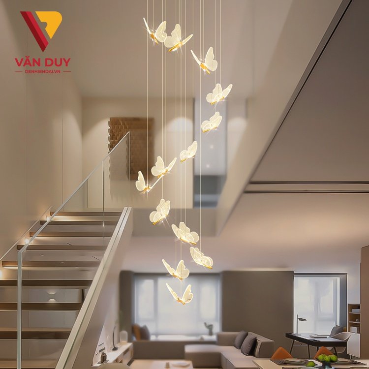 T&acirc;n trang mọi kh&ocirc;ng gian sống thời thượng với đ&egrave;n thả th&ocirc;ng tầng