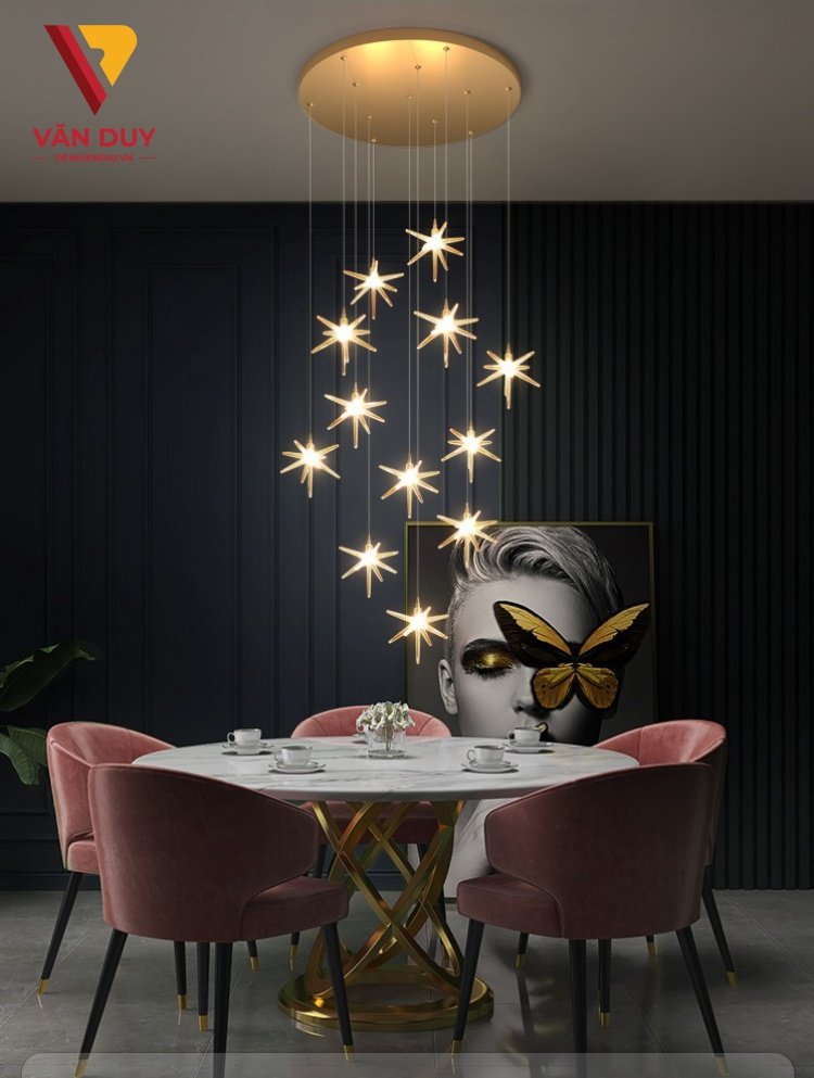 T&acirc;n trang mọi kh&ocirc;ng gian sống thời thượng với đ&egrave;n thả th&ocirc;ng tầng