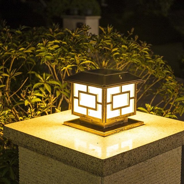 Ứng dụng của đ&egrave;n trụ cổng trong kh&ocirc;ng gian ngoại thất