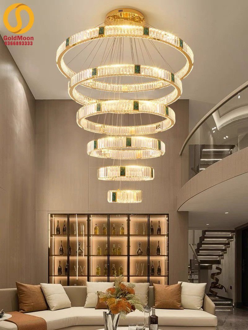 Đèn Chùm Thông Tầng Vẻ Đẹp Tinh Tế cho Không Gian Sống