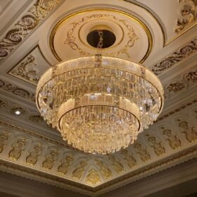 Đèn chùm pha lê cao cấp GMT326T - Ø600 x H380 Den chum pha le cao cap gmt326t 01