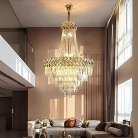 Đèn thả thông tầng pha lê cao cấp GMT88450 - ø600 x H900 Den tha thong tang pha le cao cap gmt88450 000