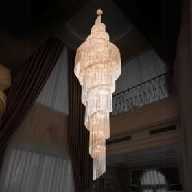 Đèn thả thông tầng pha lê cao cấp GMT9662 Den tha thong tang pha le cao cap gmt9662 bia