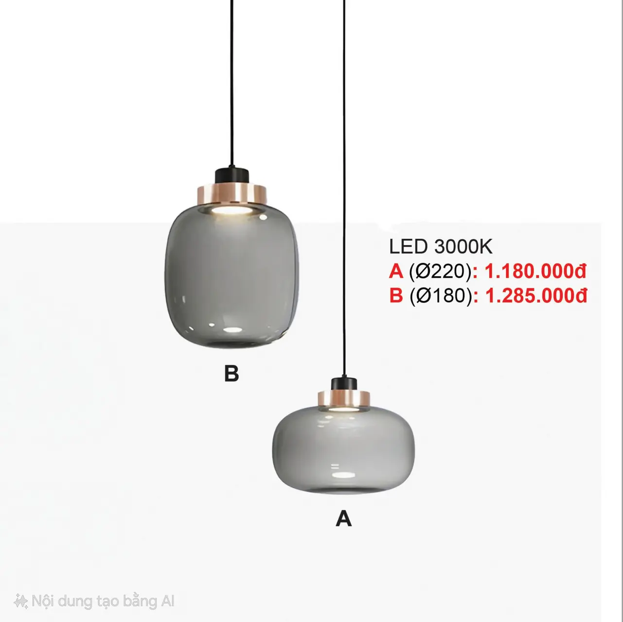 Gmtt48 main - Khám phá Đèn thả thủy tinh GoldMoon GMTT48, lý tưởng cho mọi không gian sống!